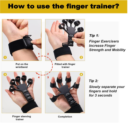 6 Resistant Strength Finger Gripper Exerciser